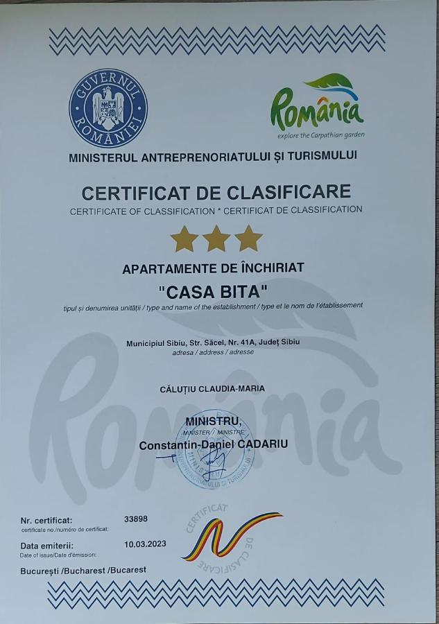 Appartamento Casa Bita Sibiu Esterno foto